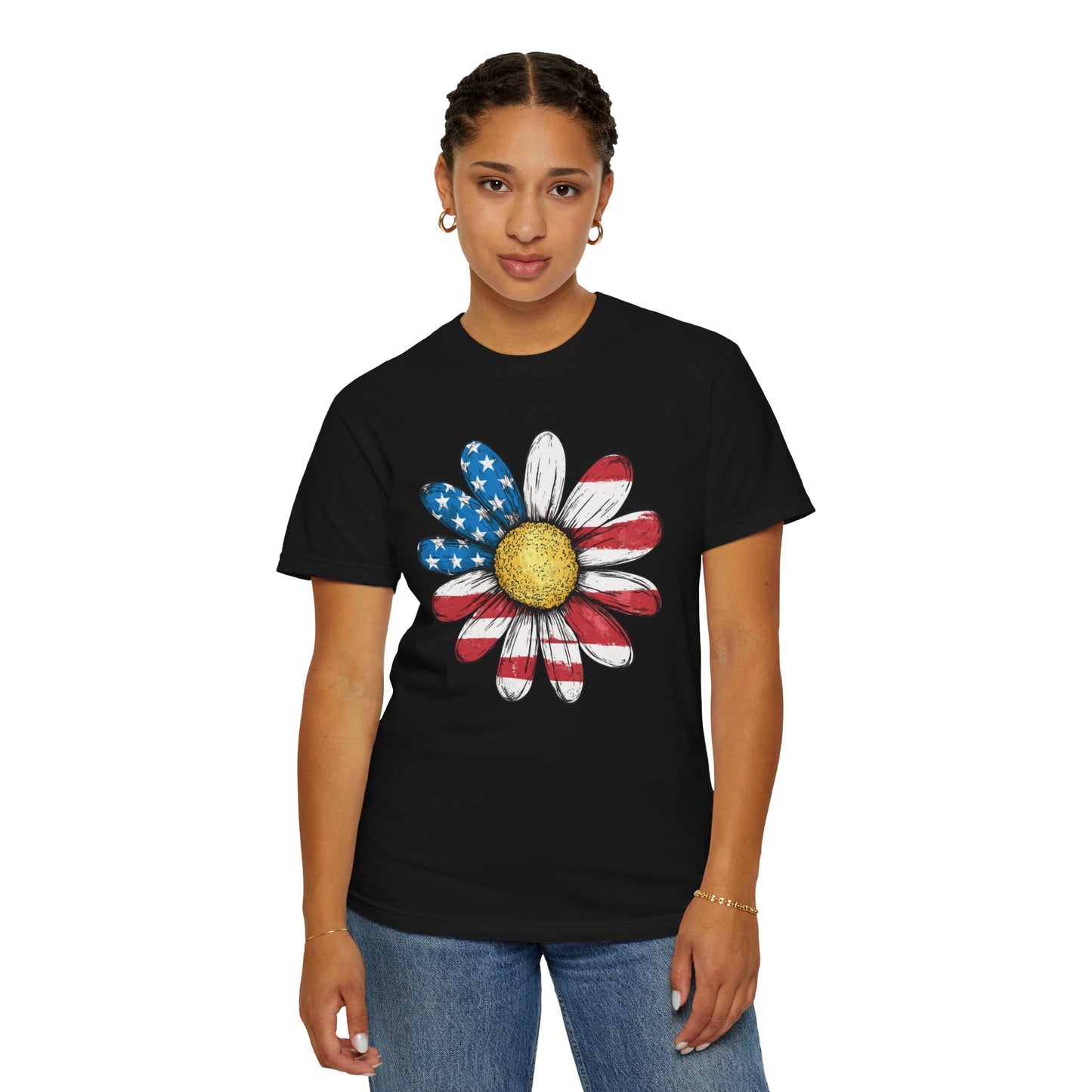 Patriotic Sunflower Tee