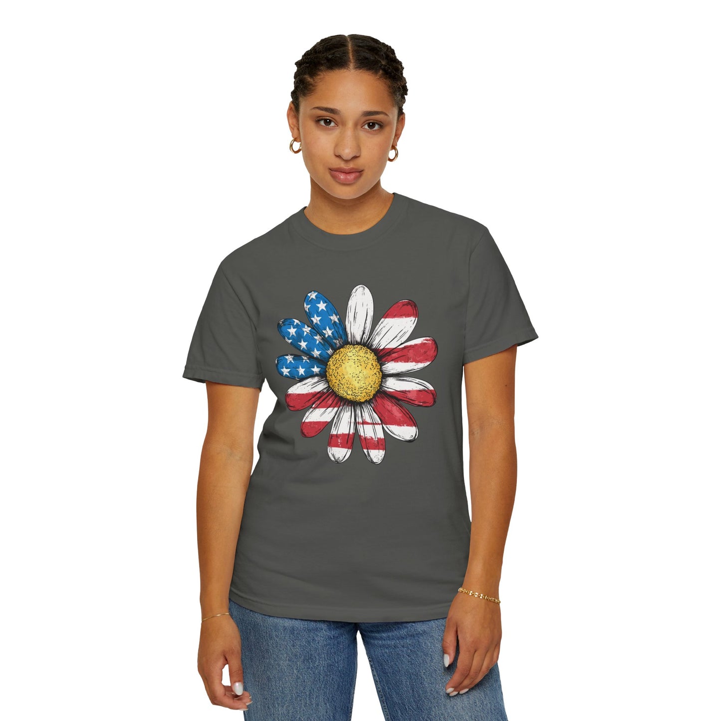 Patriotic Sunflower Tee