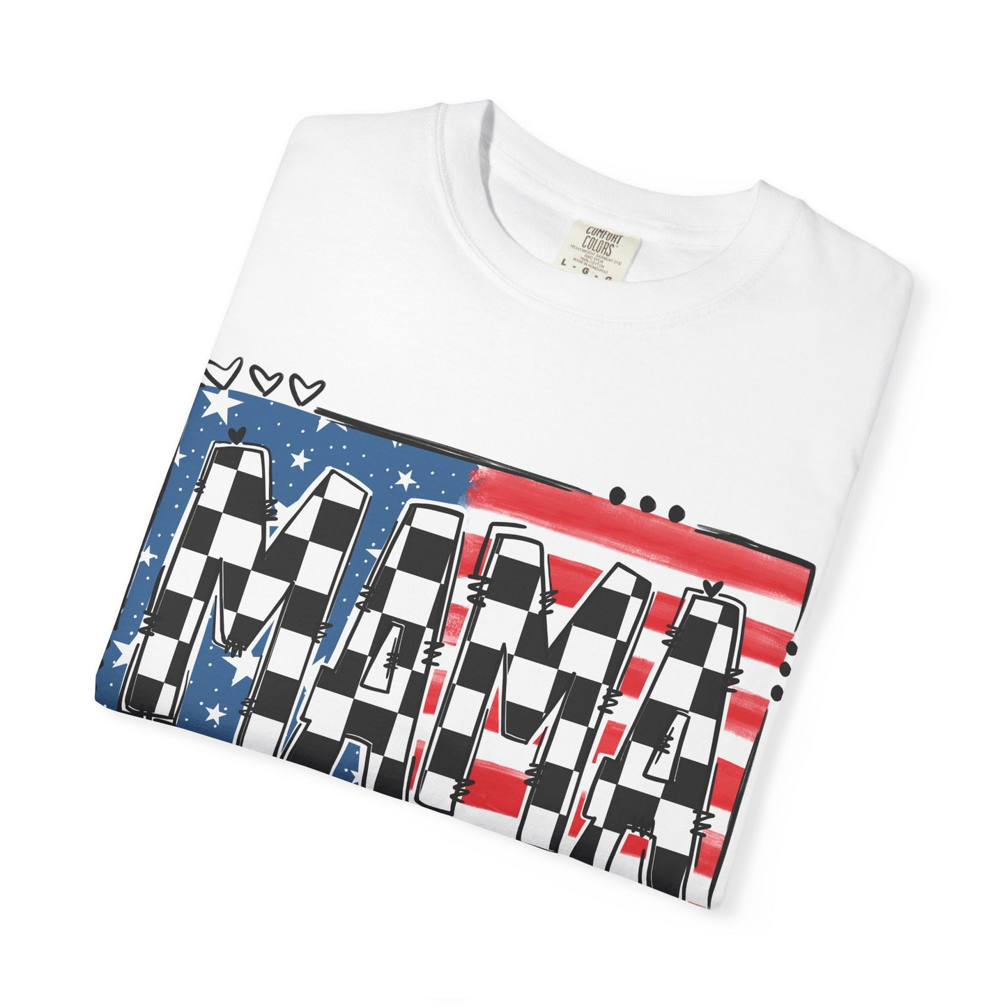 Checkered Patriotic MAMA Shirt
