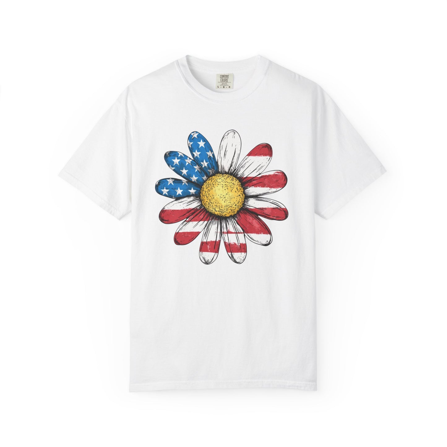 Patriotic Sunflower Tee