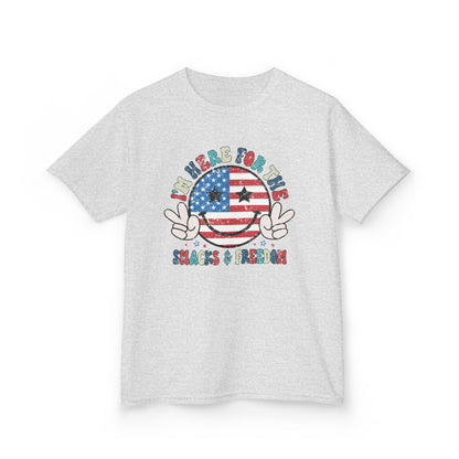 Kids American Here for the Snacks Tee