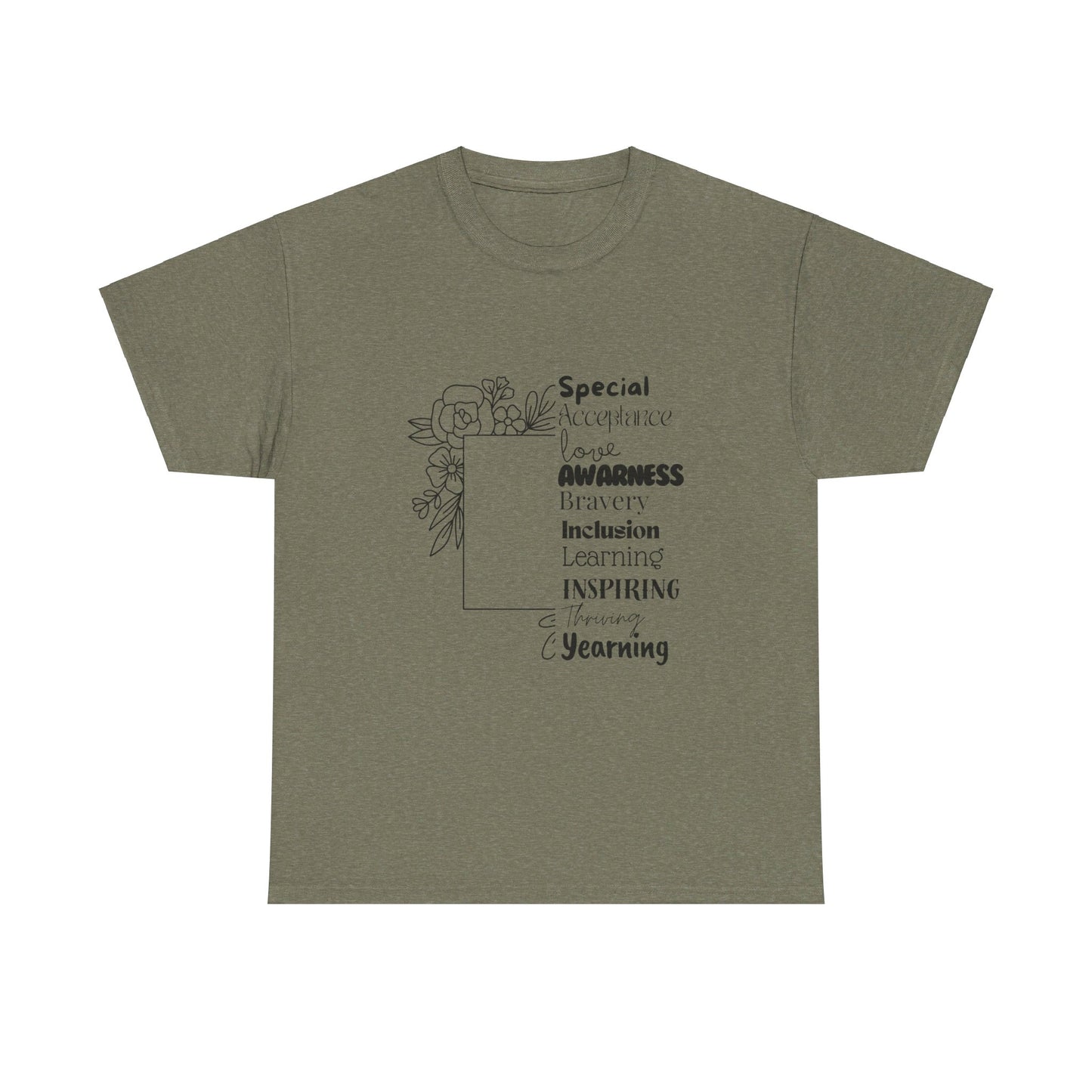 SalAbility Courage Tee - Awareness Bravery Inclusion Support Adult Shirt