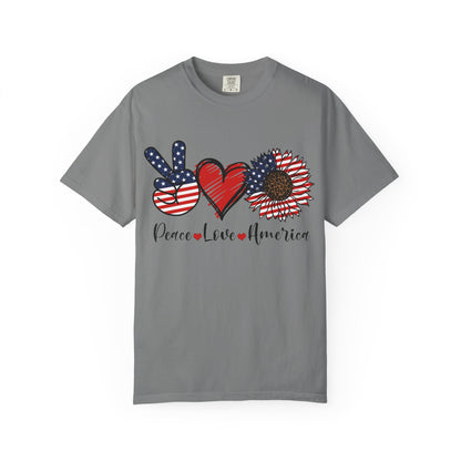 Peace. Love. America. With a Lil’ Wild Side Tee