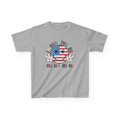 Kids American Here for the Snacks Tee
