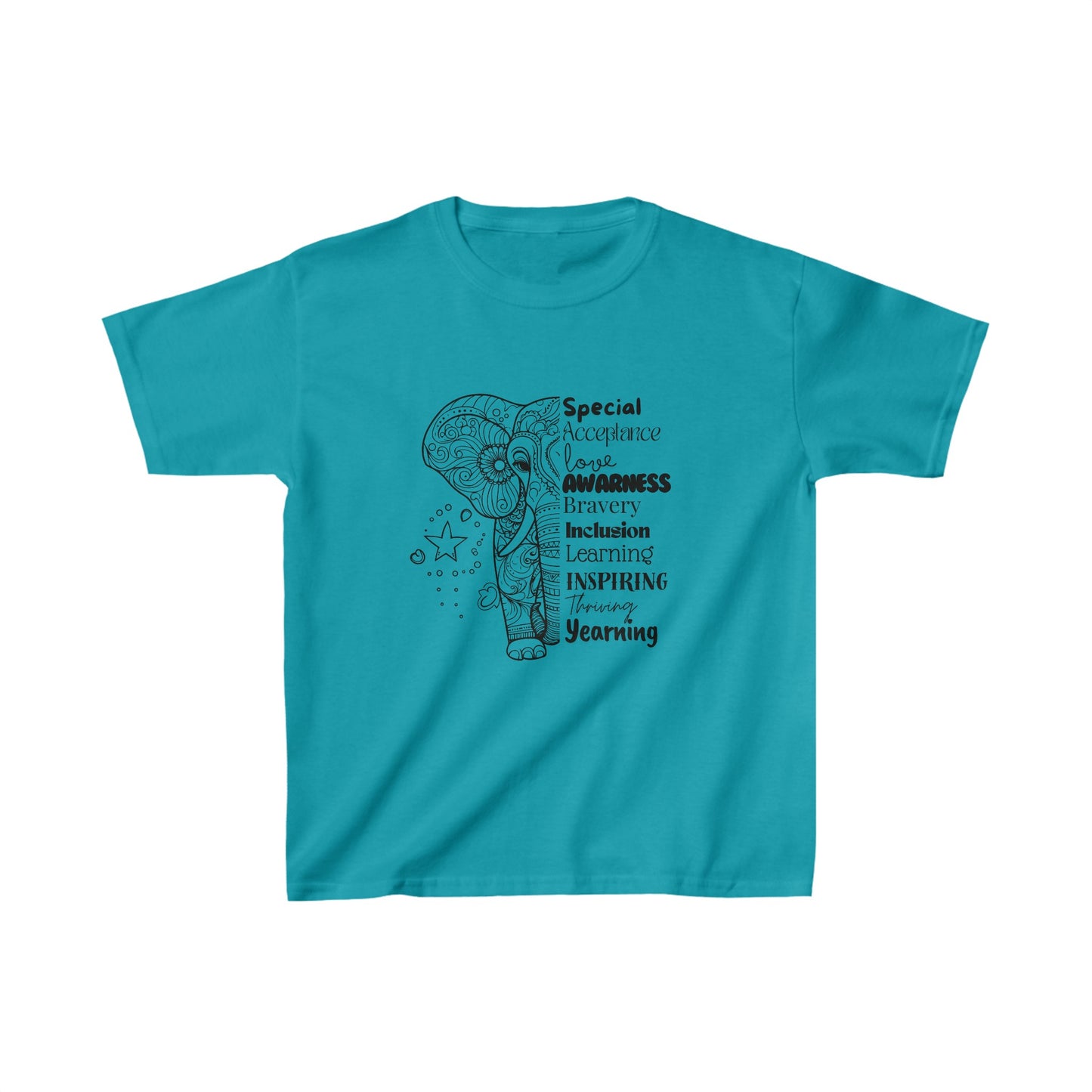 Kids Tee- SalAbility Braveheart Shirt for Awareness and Learning