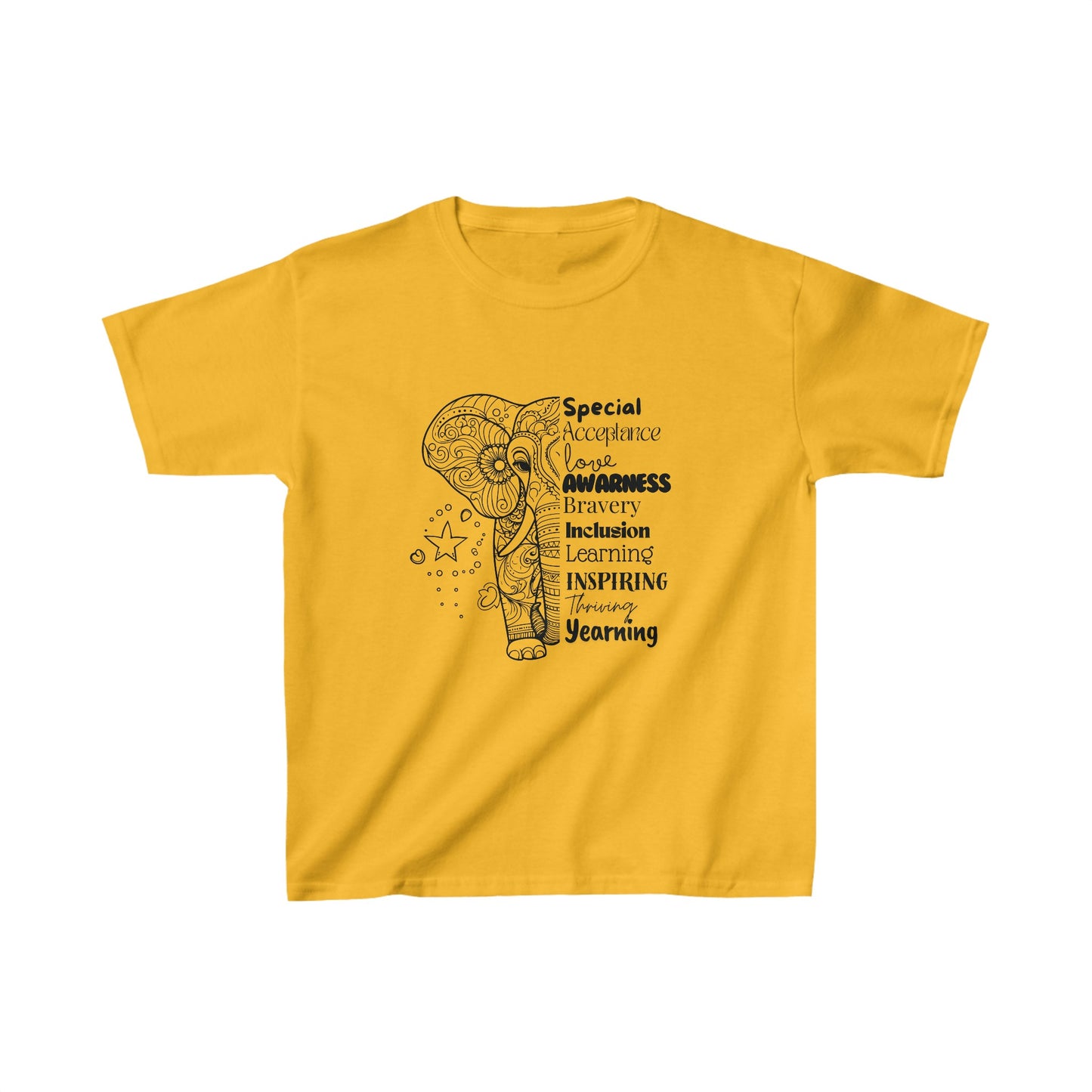 Kids Tee- SalAbility Braveheart Shirt for Awareness and Learning