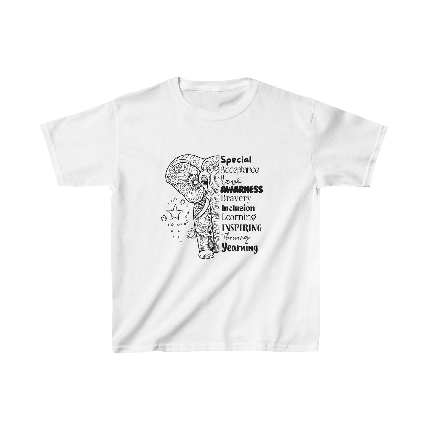 Kids Tee- SalAbility Braveheart Shirt for Awareness and Learning