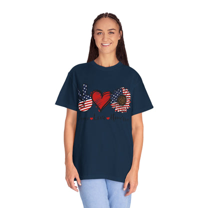 Peace. Love. America. With a Lil’ Wild Side Tee