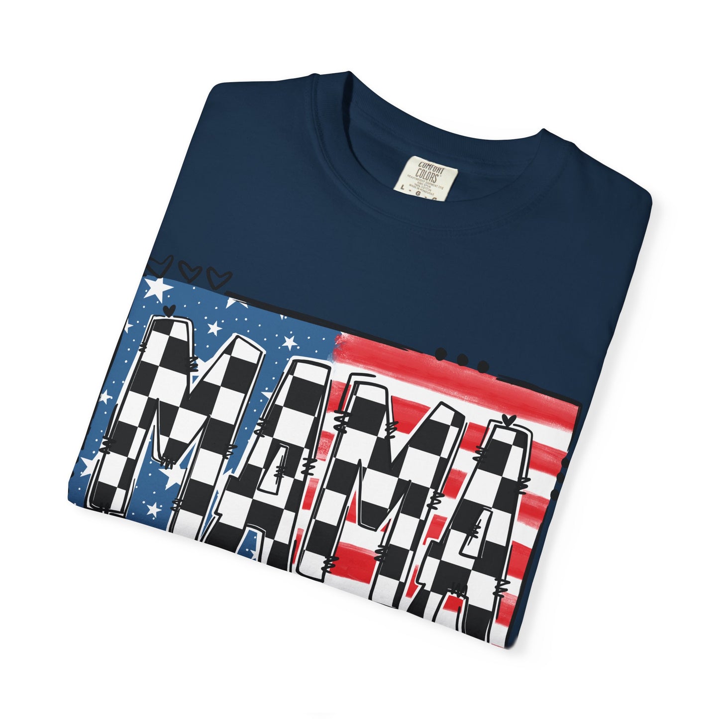 Checkered Patriotic MAMA Shirt