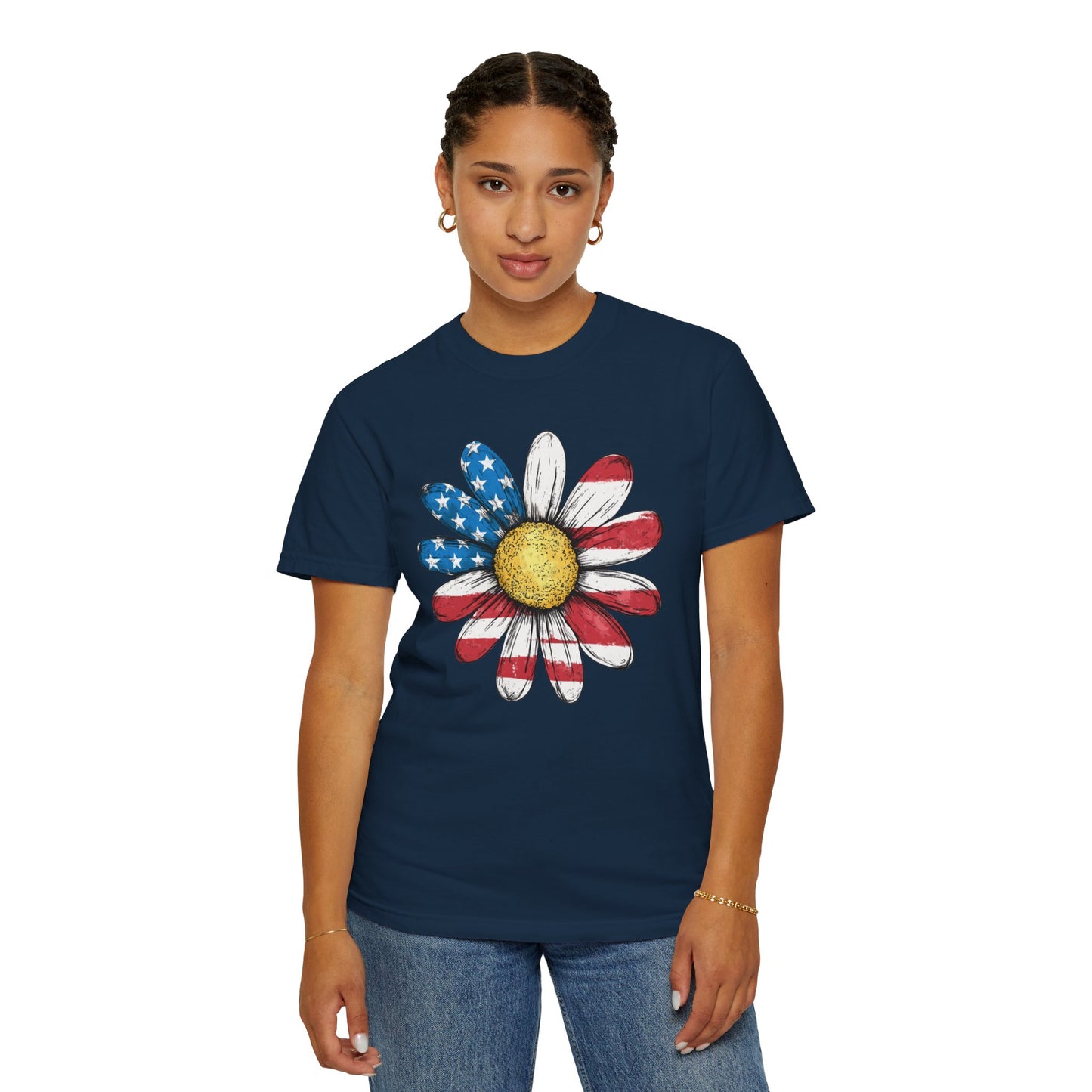 Patriotic Sunflower Tee