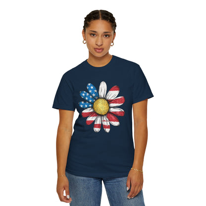Patriotic Sunflower Tee