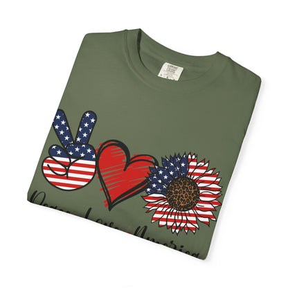 Peace. Love. America. With a Lil’ Wild Side Tee