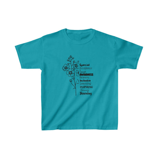 Kids Tee- SalAbility Determination Kids Tee for Bravery and Learning