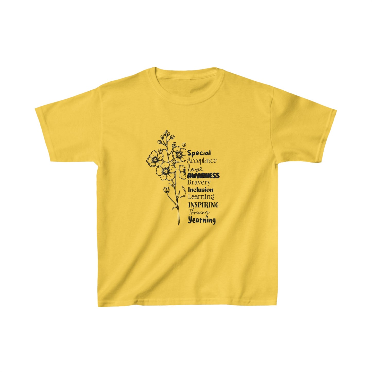 Kids Tee- SalAbility Determination Kids Tee for Bravery and Learning