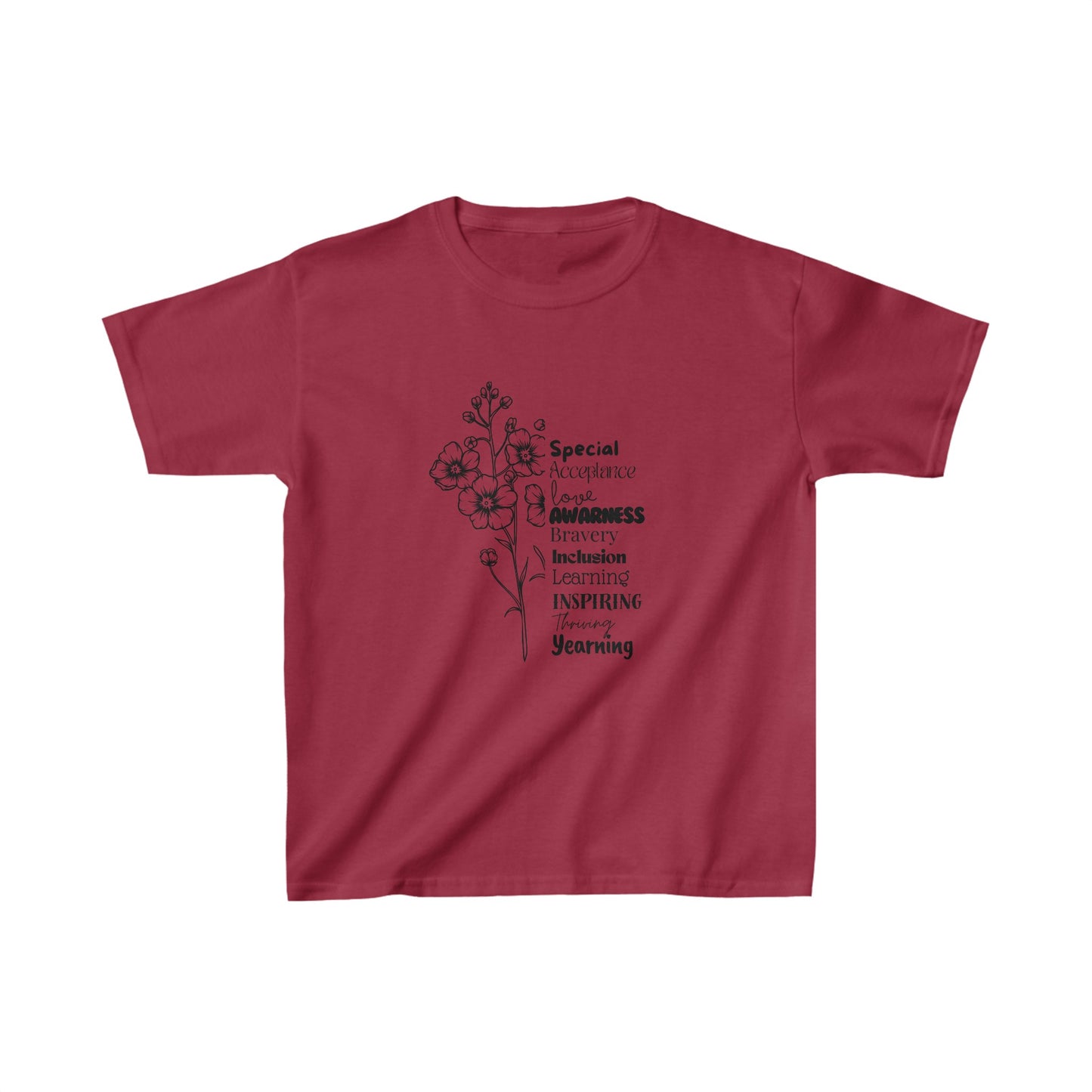 Kids Tee- SalAbility Determination Kids Tee for Bravery and Learning