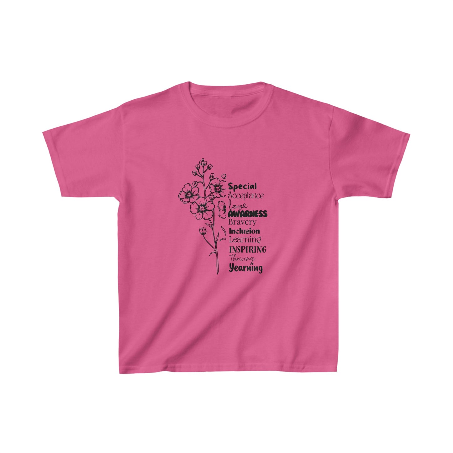 Kids Tee- SalAbility Determination Kids Tee for Bravery and Learning