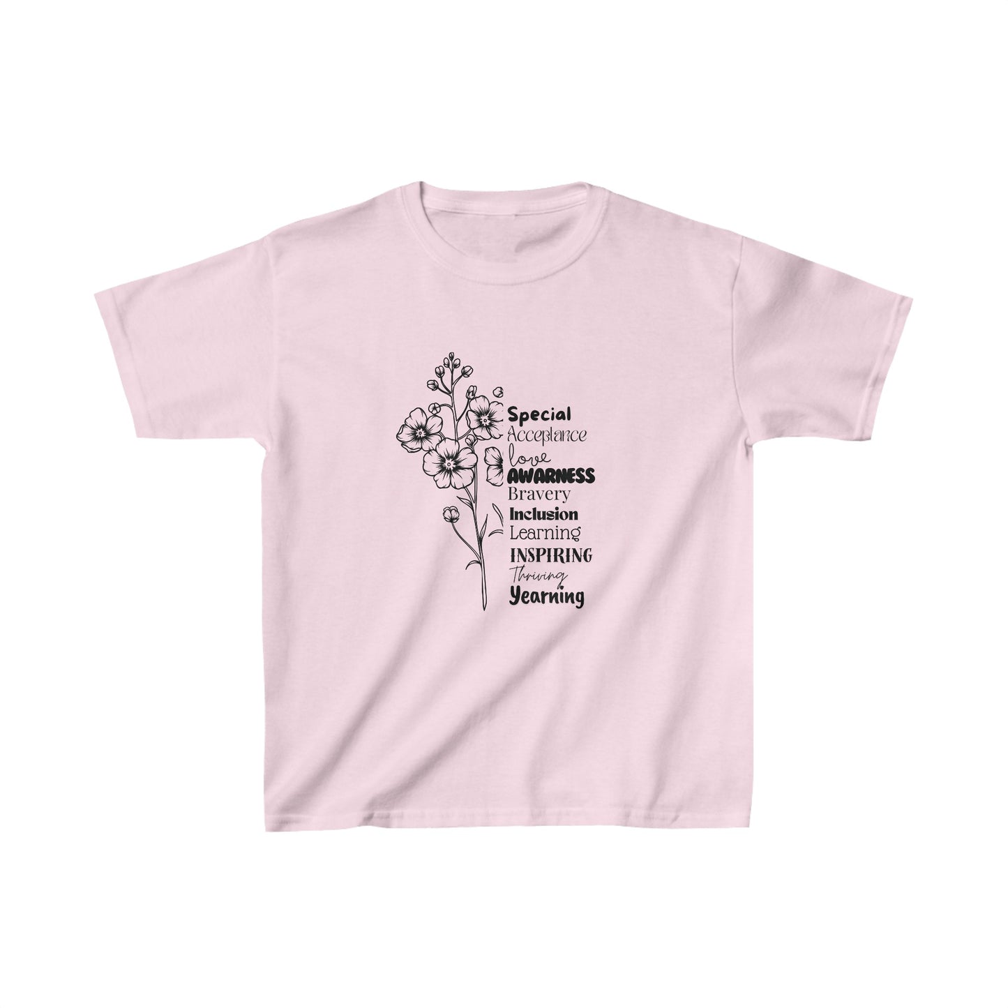 Kids Tee- SalAbility Determination Kids Tee for Bravery and Learning