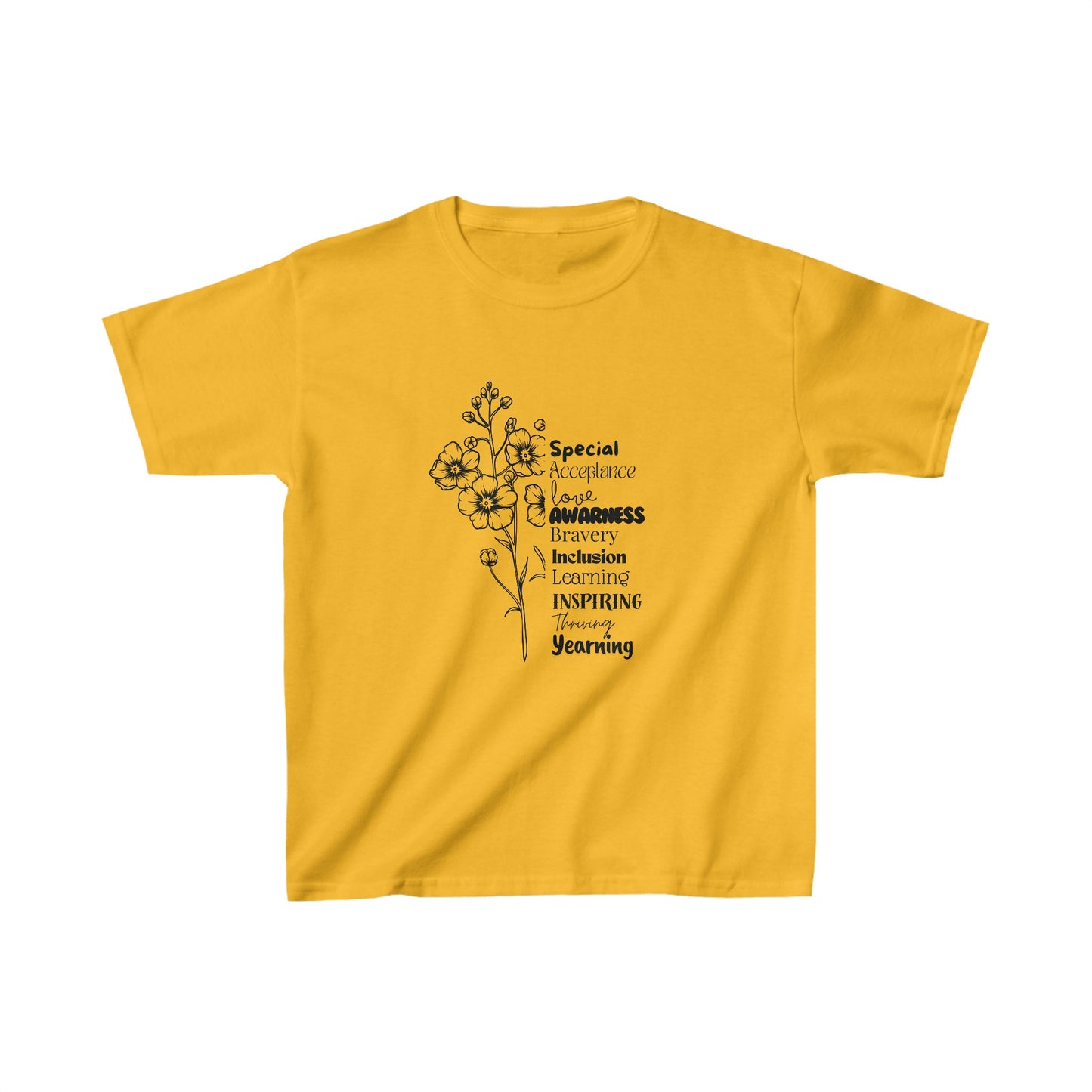 Kids Tee- SalAbility Determination Kids Tee for Bravery and Learning