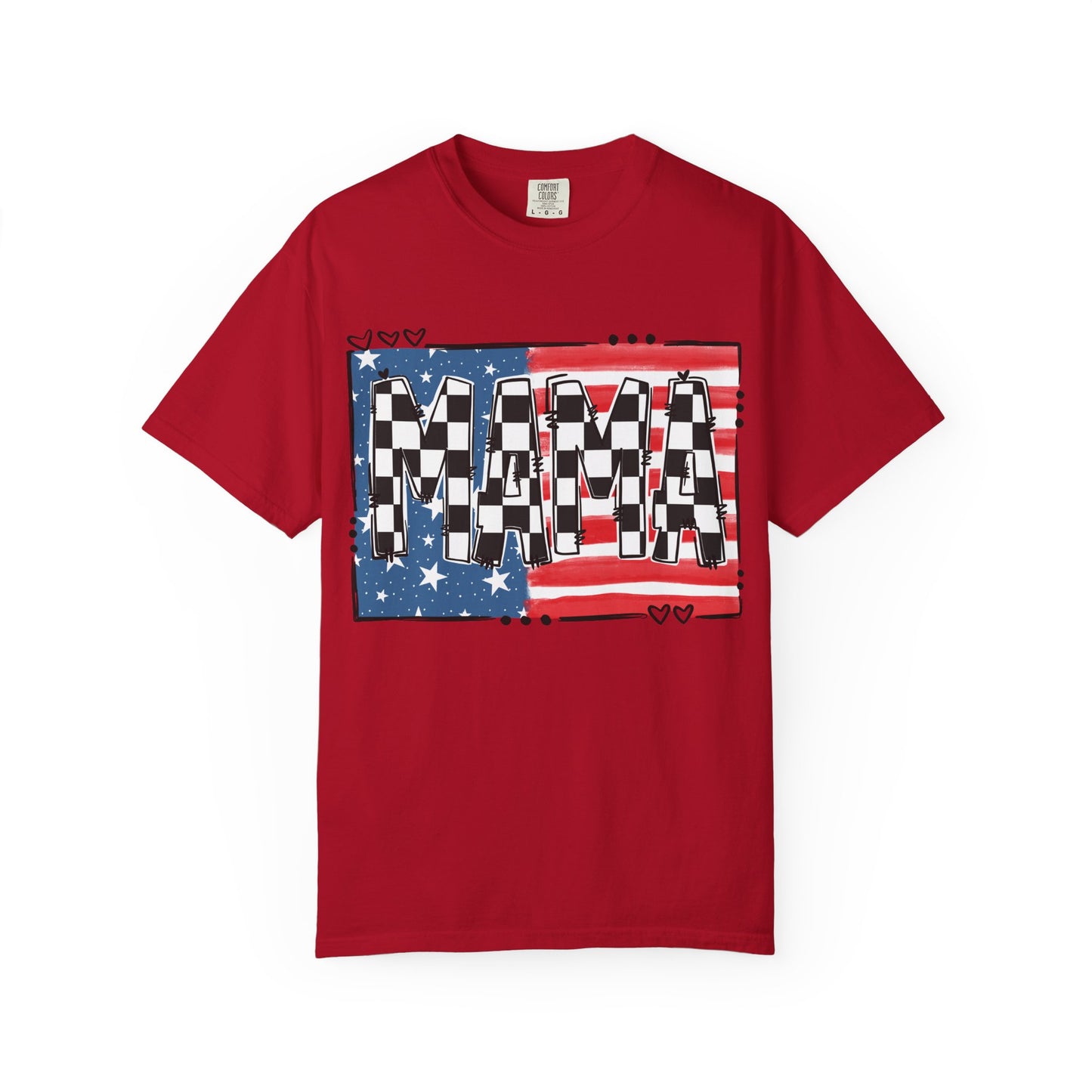 Checkered Patriotic MAMA Shirt