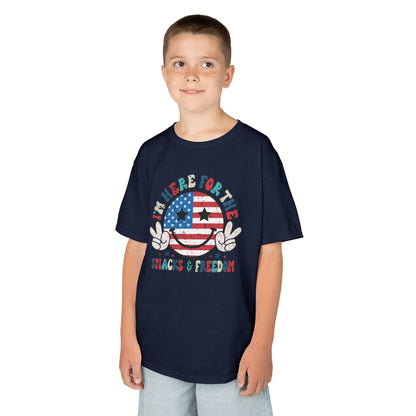 Kids American Here for the Snacks Tee