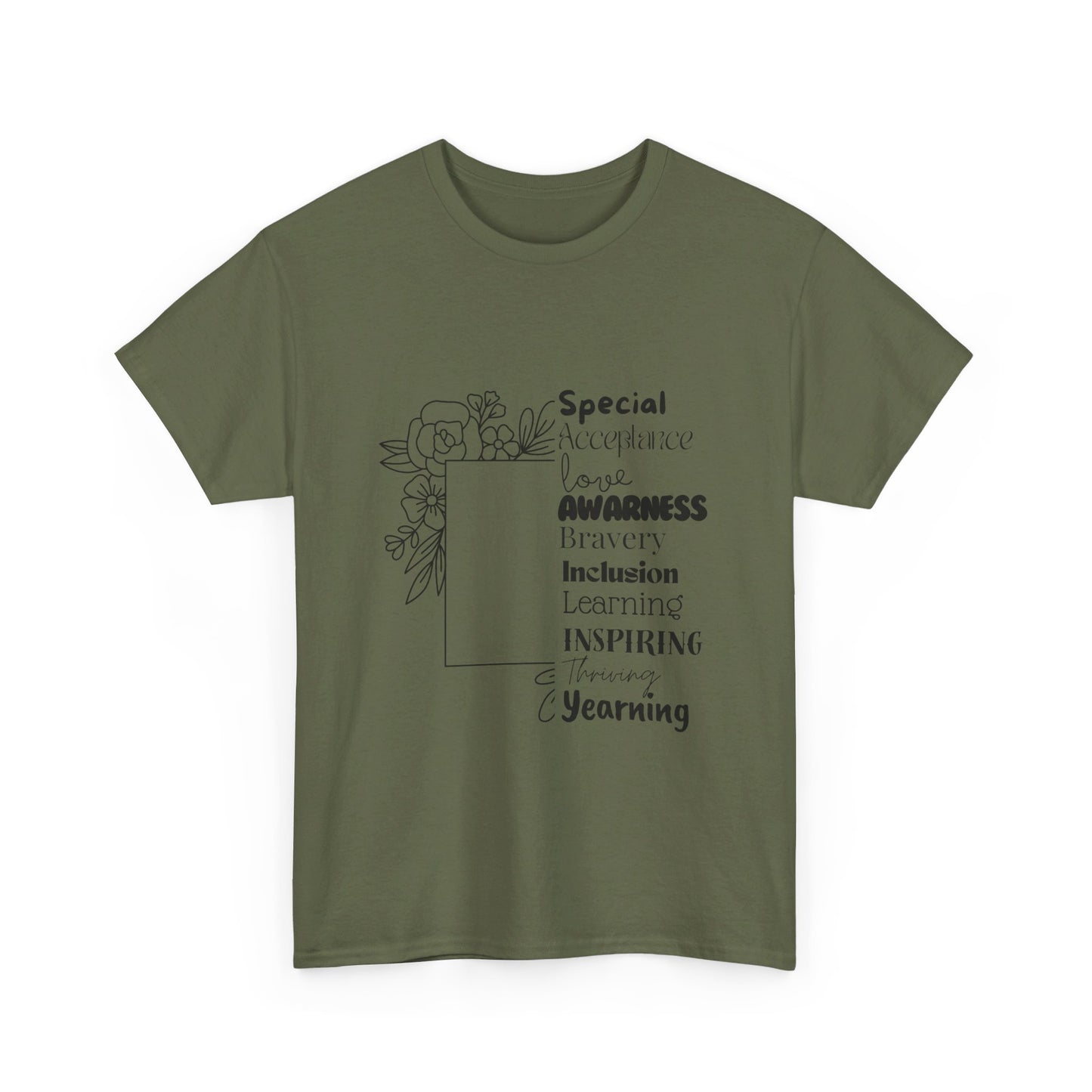 SalAbility Courage Tee - Awareness Bravery Inclusion Support Adult Shirt