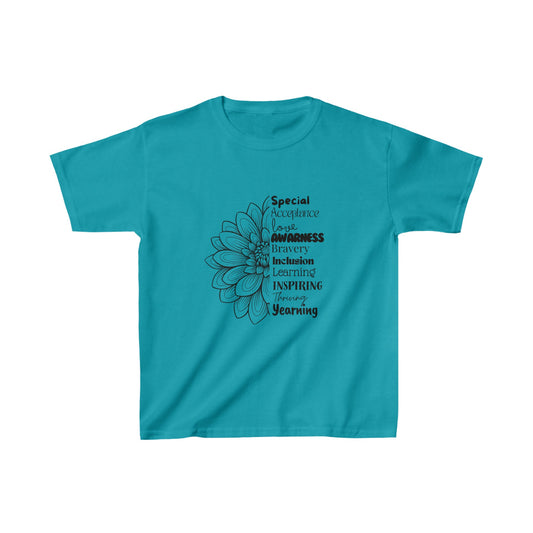 Kids Tee - SalAbility Determination Shirt for Awareness and Learning