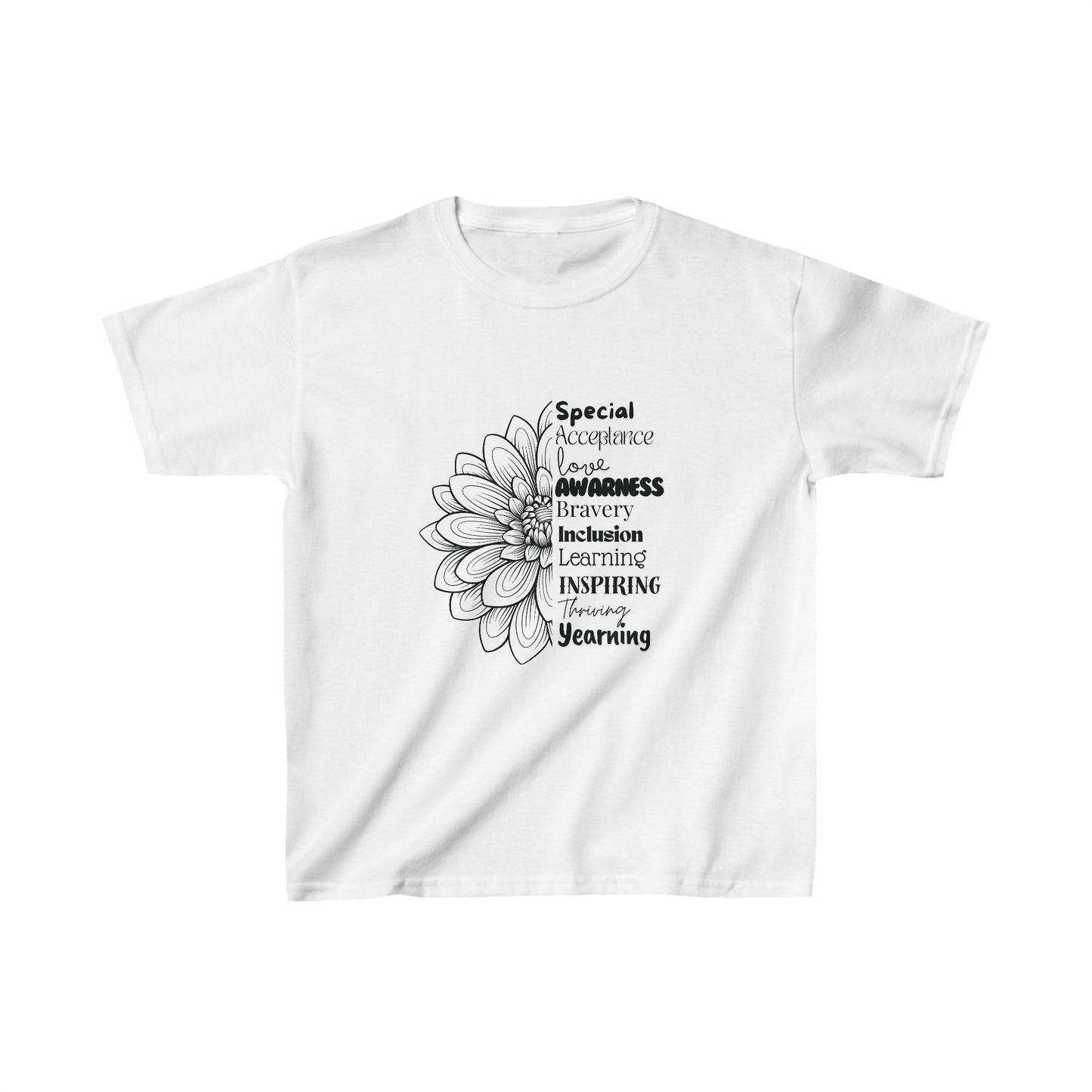 Kids Tee - SalAbility Determination Shirt for Awareness and Learning