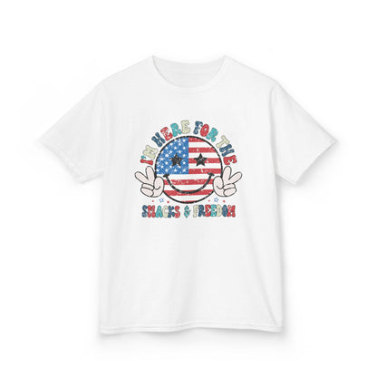 Kids American Here for the Snacks Tee