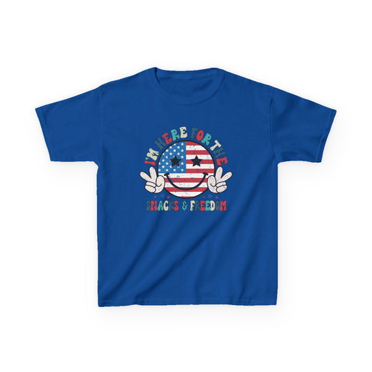 Kids American Here for the Snacks Tee