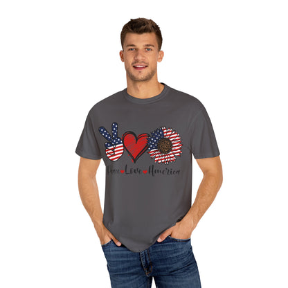 Peace. Love. America. With a Lil’ Wild Side Tee