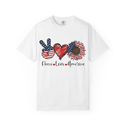 Peace. Love. America. With a Lil’ Wild Side Tee