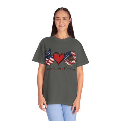 Peace. Love. America. With a Lil’ Wild Side Tee
