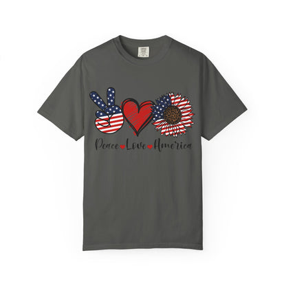 Peace. Love. America. With a Lil’ Wild Side Tee
