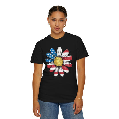 Patriotic Sunflower Tee