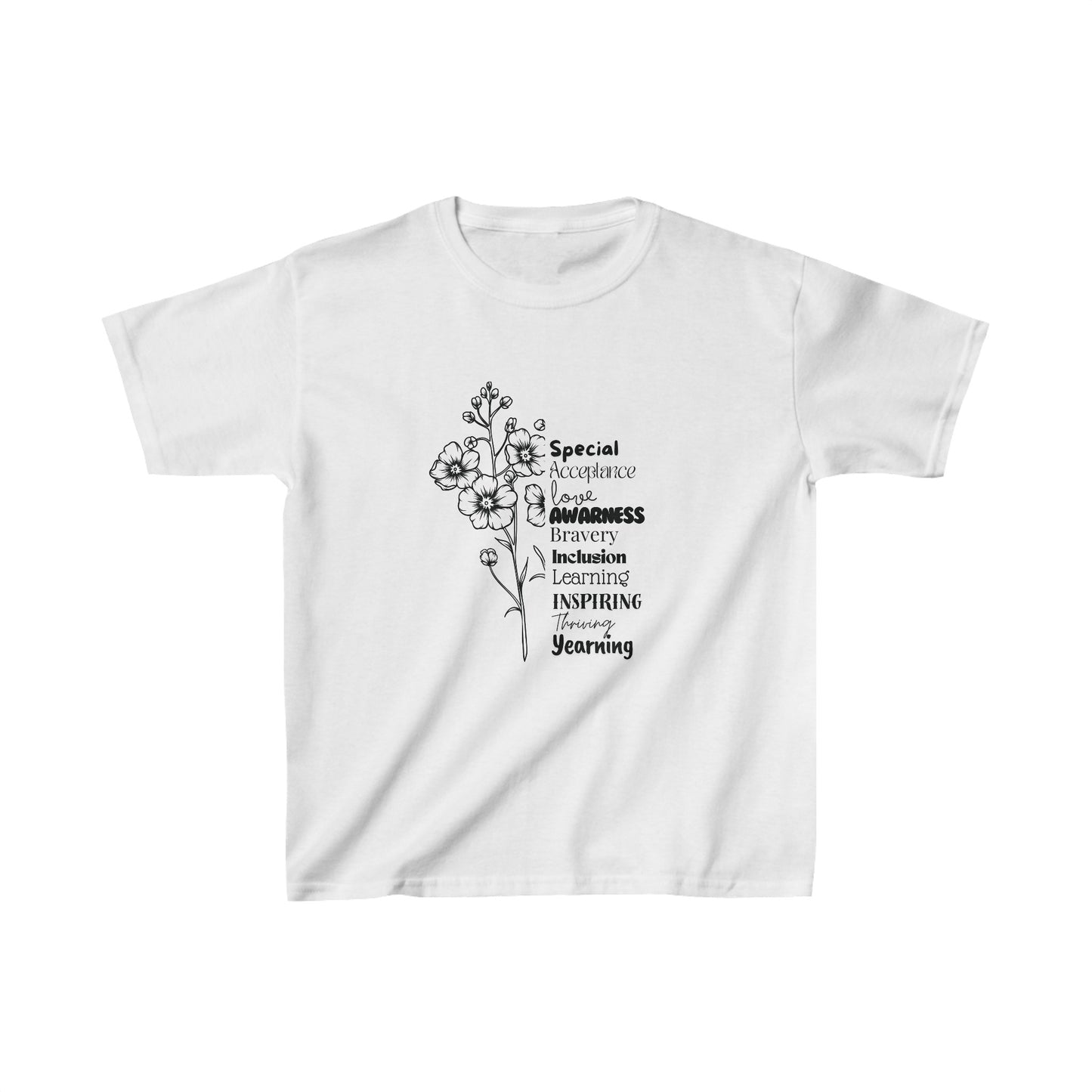 Kids Tee- SalAbility Determination Kids Tee for Bravery and Learning