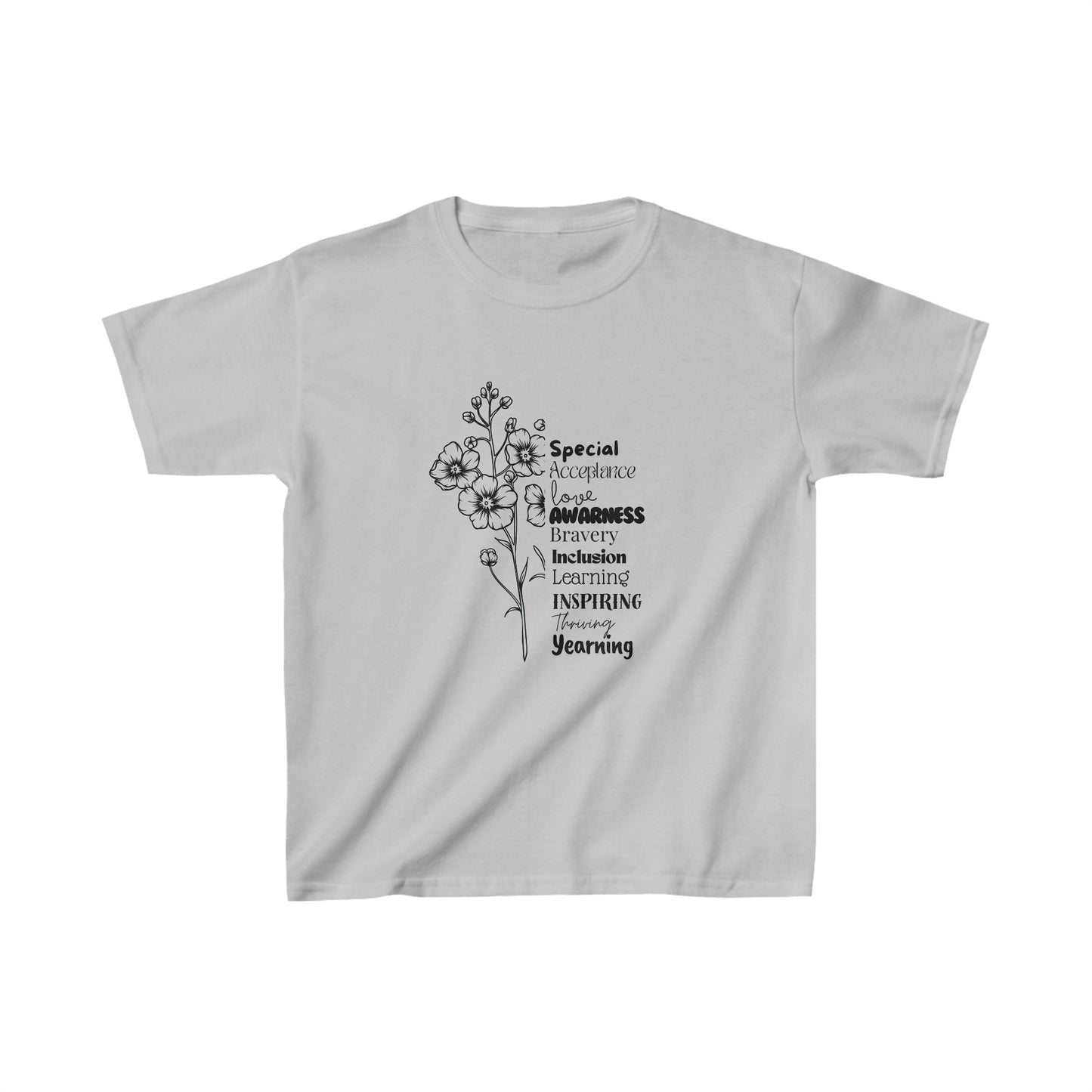 Kids Tee- SalAbility Determination Kids Tee for Bravery and Learning