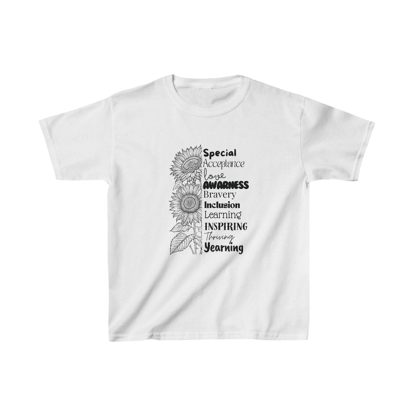 Kids Tee- SalAbility Inspirational Shirt for Thriving and Yearning