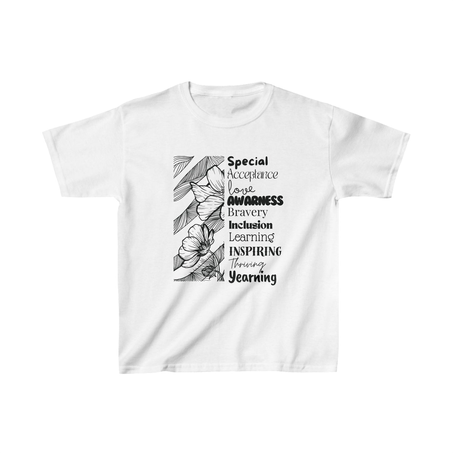 Kids Tee- SalAbility Courage and Strength Tee for Inclusion and Inspiring