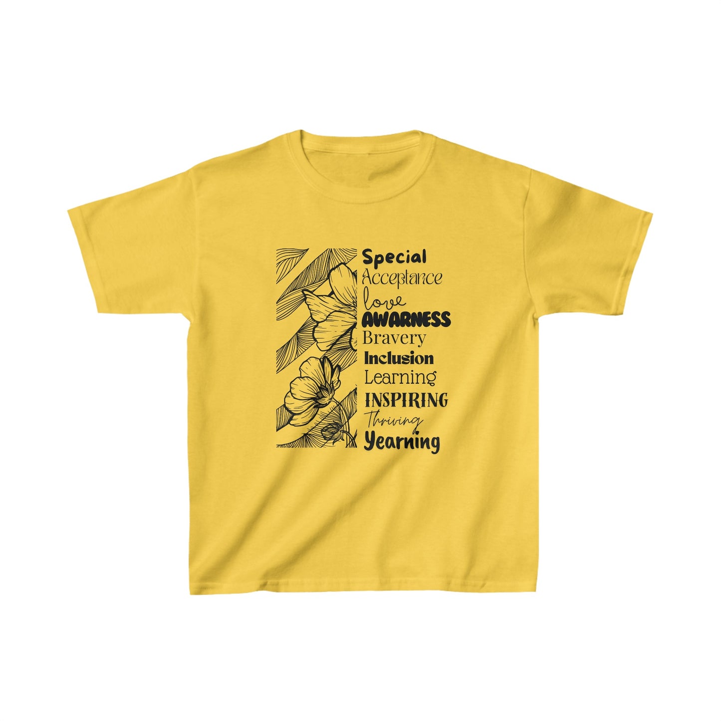 Kids Tee- SalAbility Courage and Strength Tee for Inclusion and Inspiring