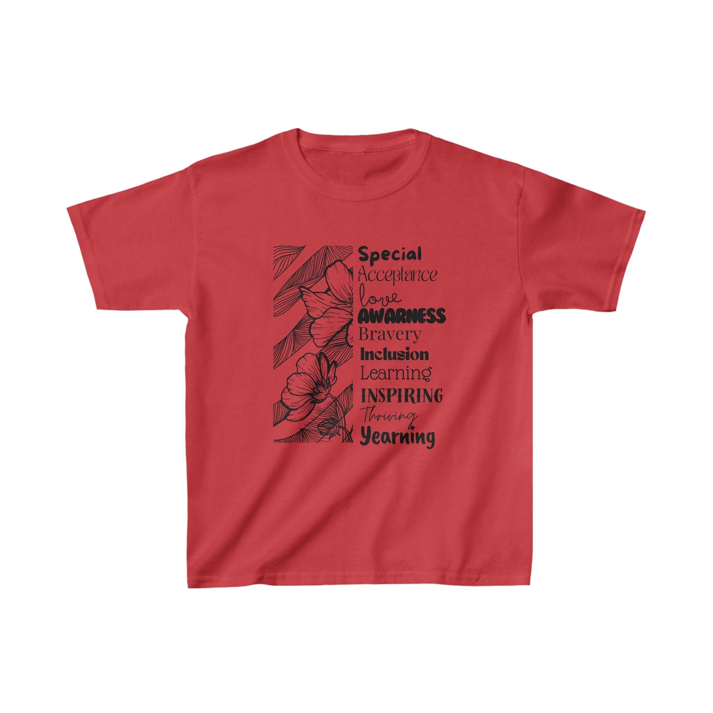 Kids Tee- SalAbility Courage and Strength Tee for Inclusion and Inspiring