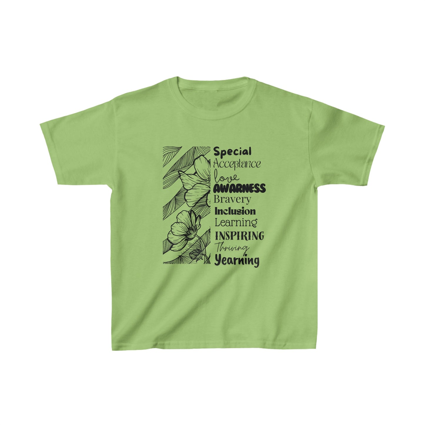 Kids Tee- SalAbility Courage and Strength Tee for Inclusion and Inspiring