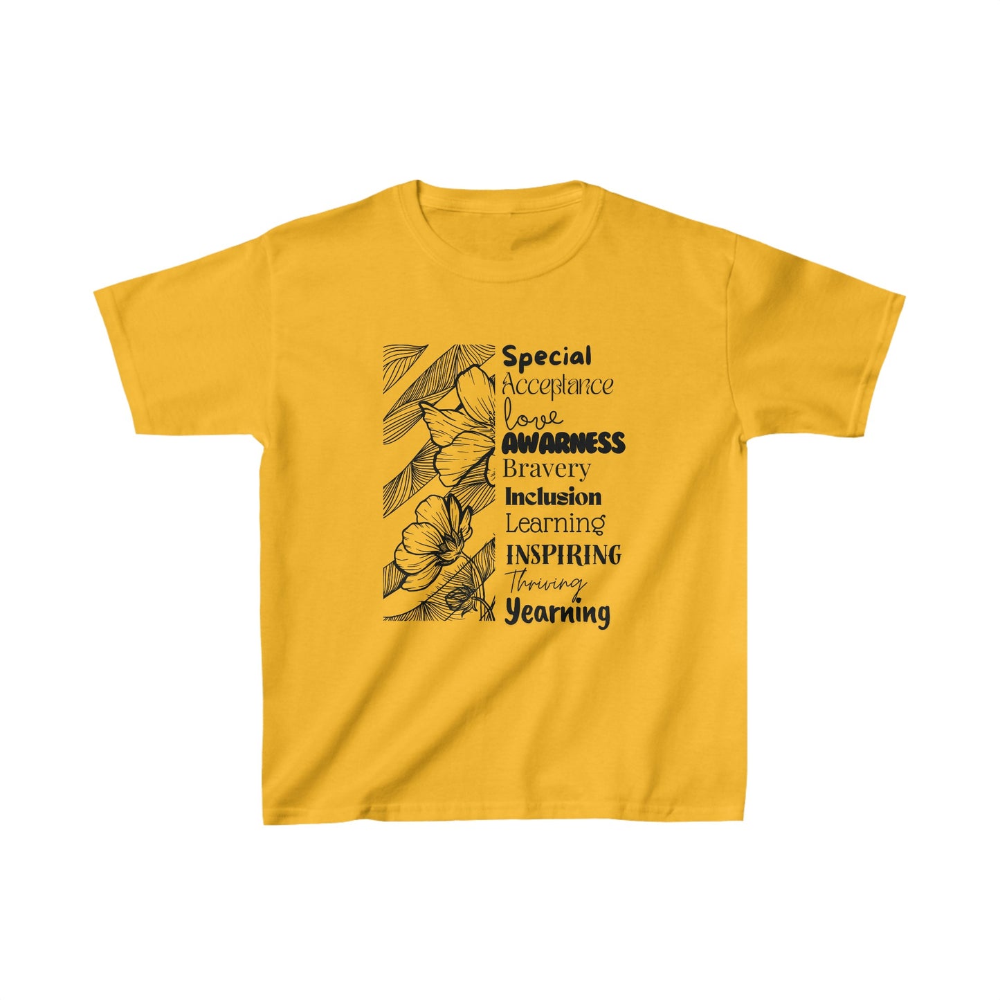 Kids Tee- SalAbility Courage and Strength Tee for Inclusion and Inspiring