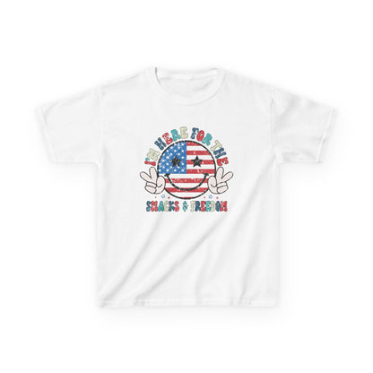 Kids American Here for the Snacks Tee