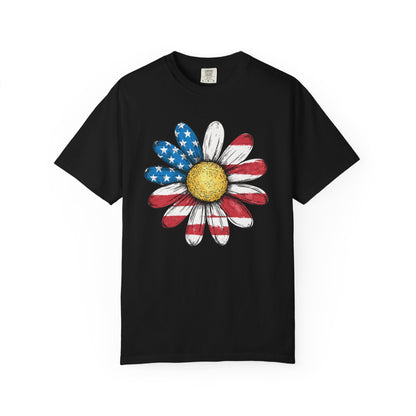 Patriotic Sunflower Tee