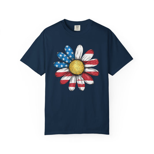 Patriotic Sunflower Tee