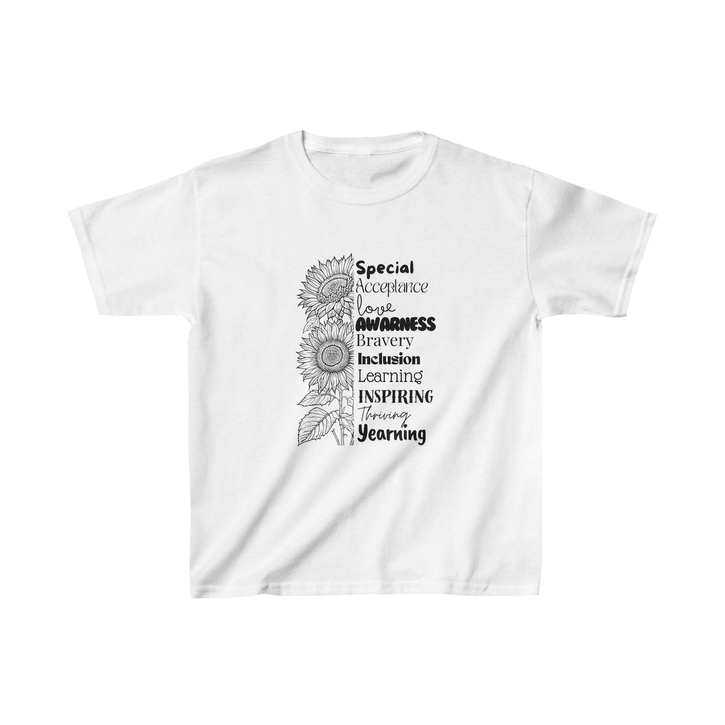 Kids Tee- SalAbility Inspirational Shirt for Thriving and Yearning