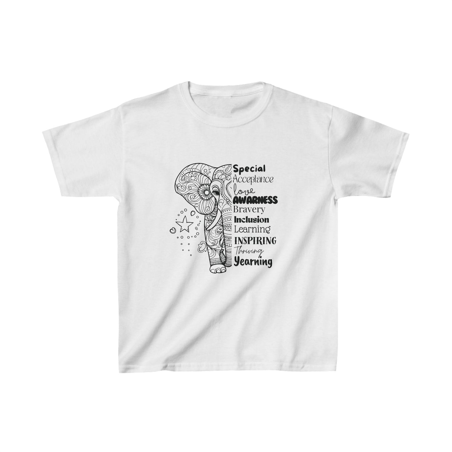 Kids Tee- SalAbility Braveheart Shirt for Awareness and Learning