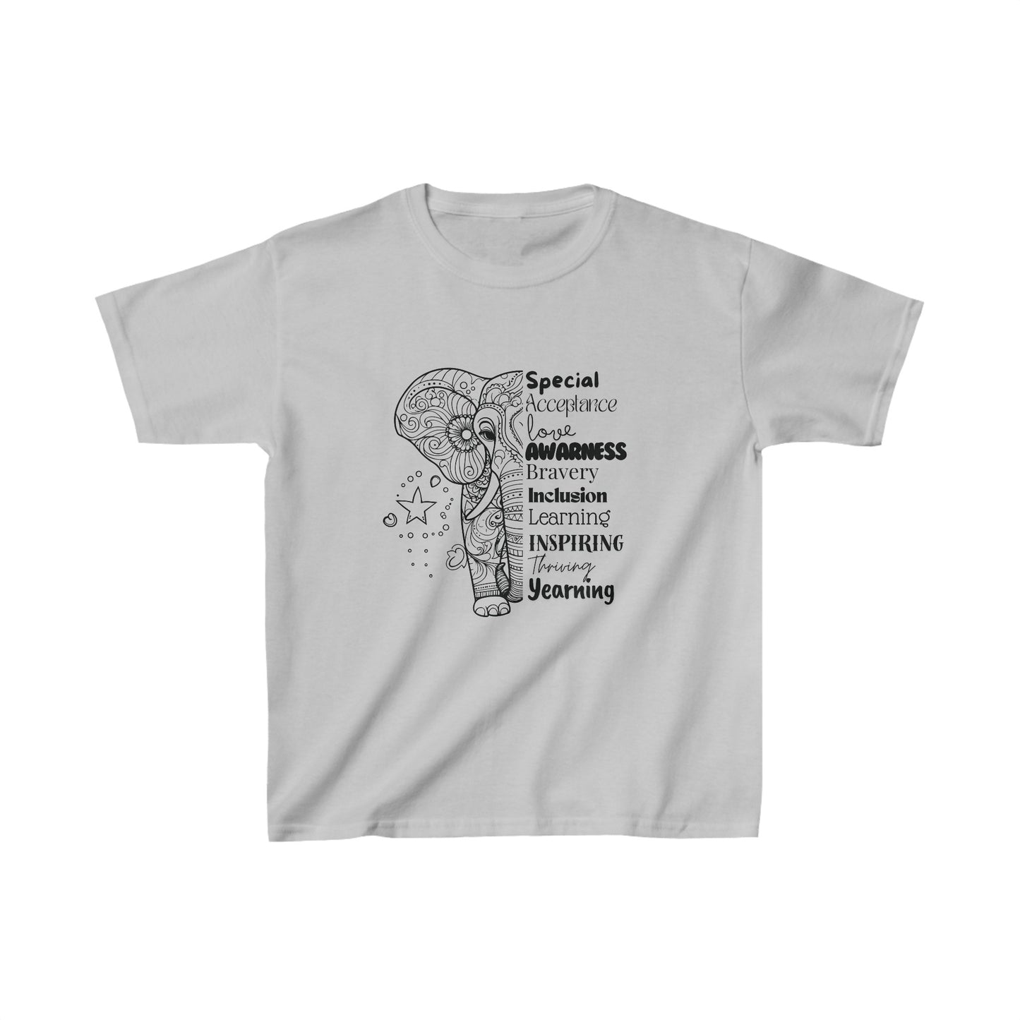 Kids Tee- SalAbility Braveheart Shirt for Awareness and Learning