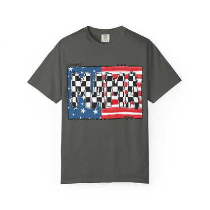 Checkered Patriotic MAMA Shirt