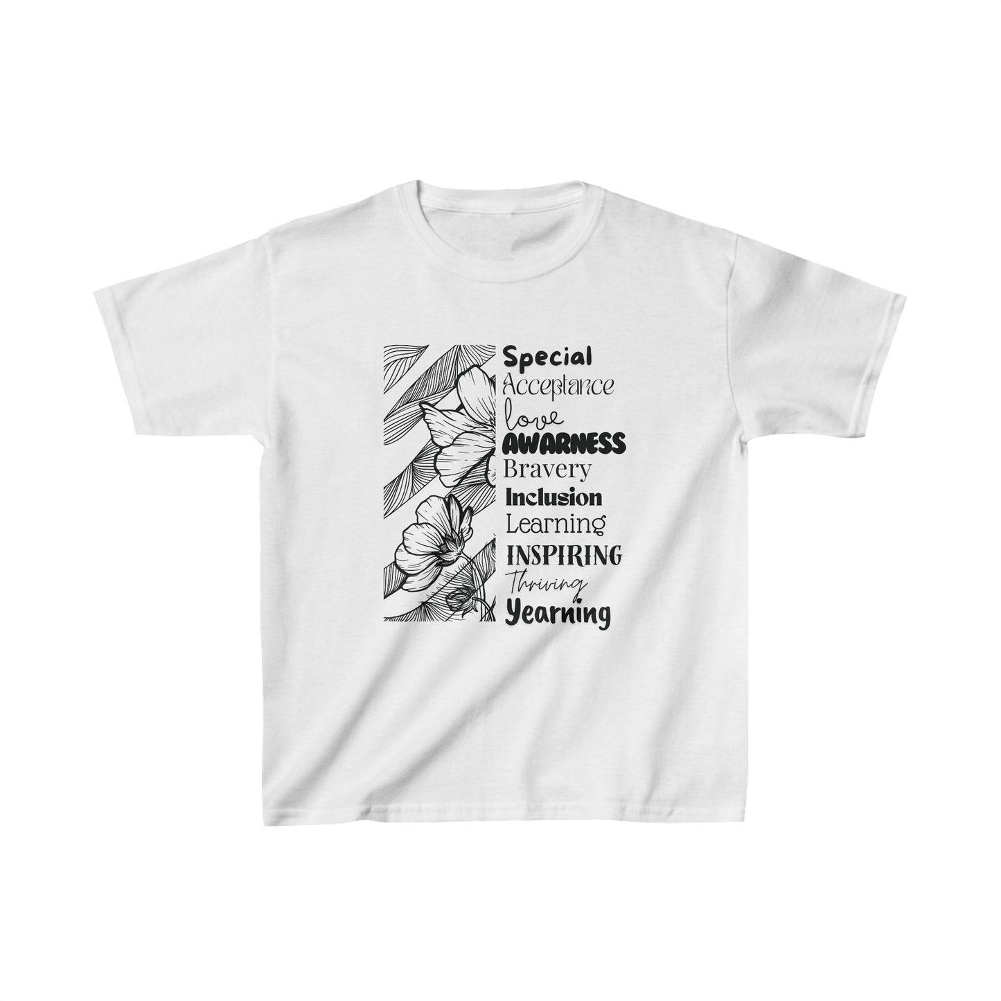 Kids Tee- SalAbility Courage and Strength Tee for Inclusion and Inspiring